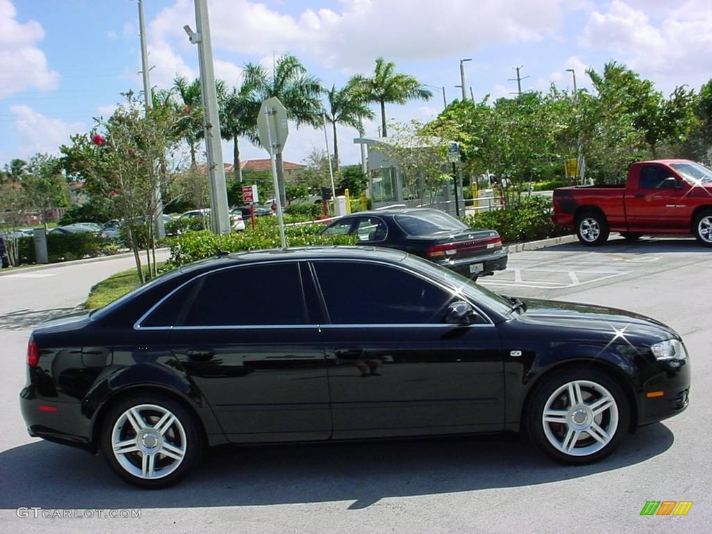 2007 A4 2.0T Sedan - Brilliant Black / Ebony photo #6