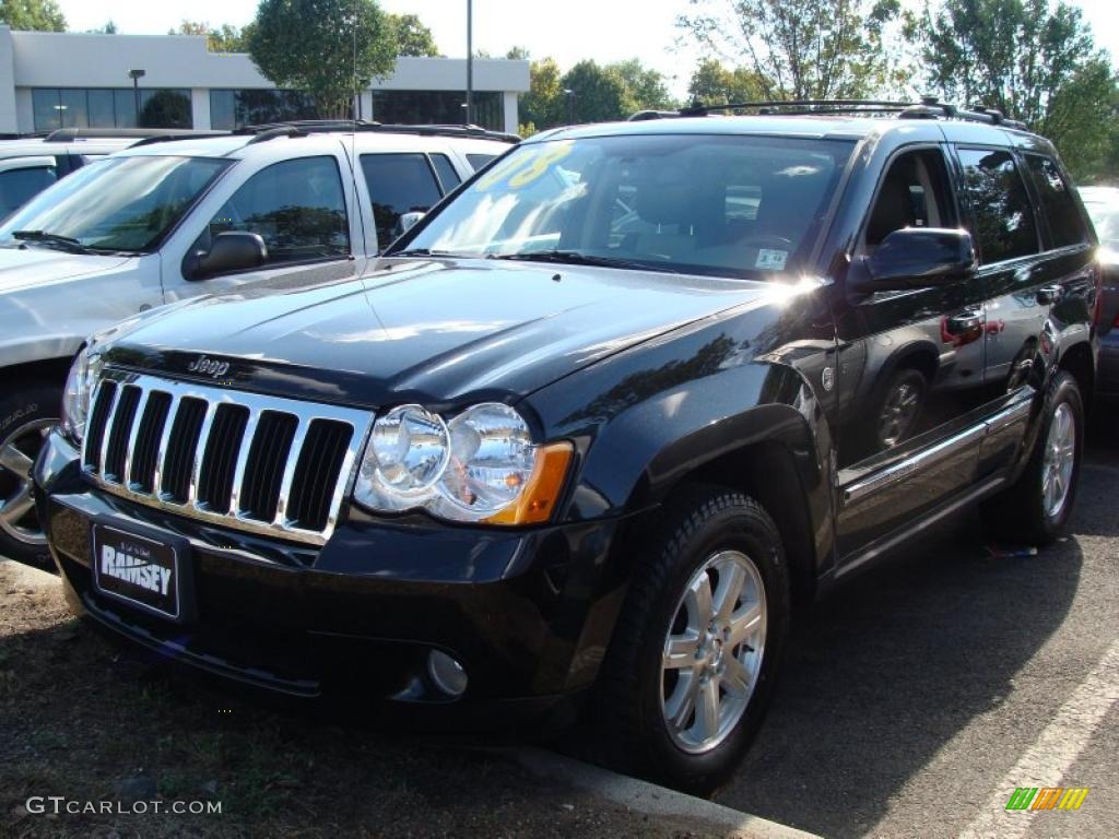 2008 Grand Cherokee Limited 4x4 - Black / Dark Khaki/Light Graystone photo #1