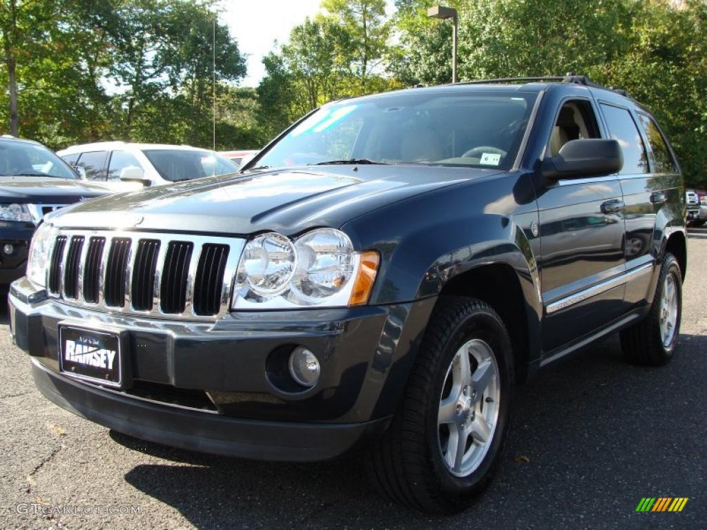 2007 Grand Cherokee Limited 4x4 - Steel Blue Metallic / Dark Khaki/Light Graystone photo #1