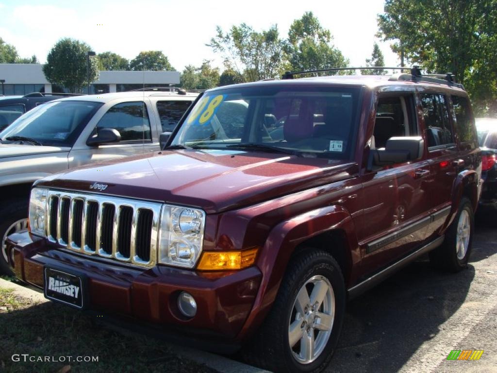 2008 Commander Sport 4x4 - Red Rock Crystal Pearl / Dark Khaki/Light Graystone photo #1