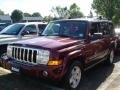 2008 Red Rock Crystal Pearl Jeep Commander Sport 4x4  photo #1