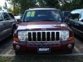 2008 Red Rock Crystal Pearl Jeep Commander Sport 4x4  photo #2