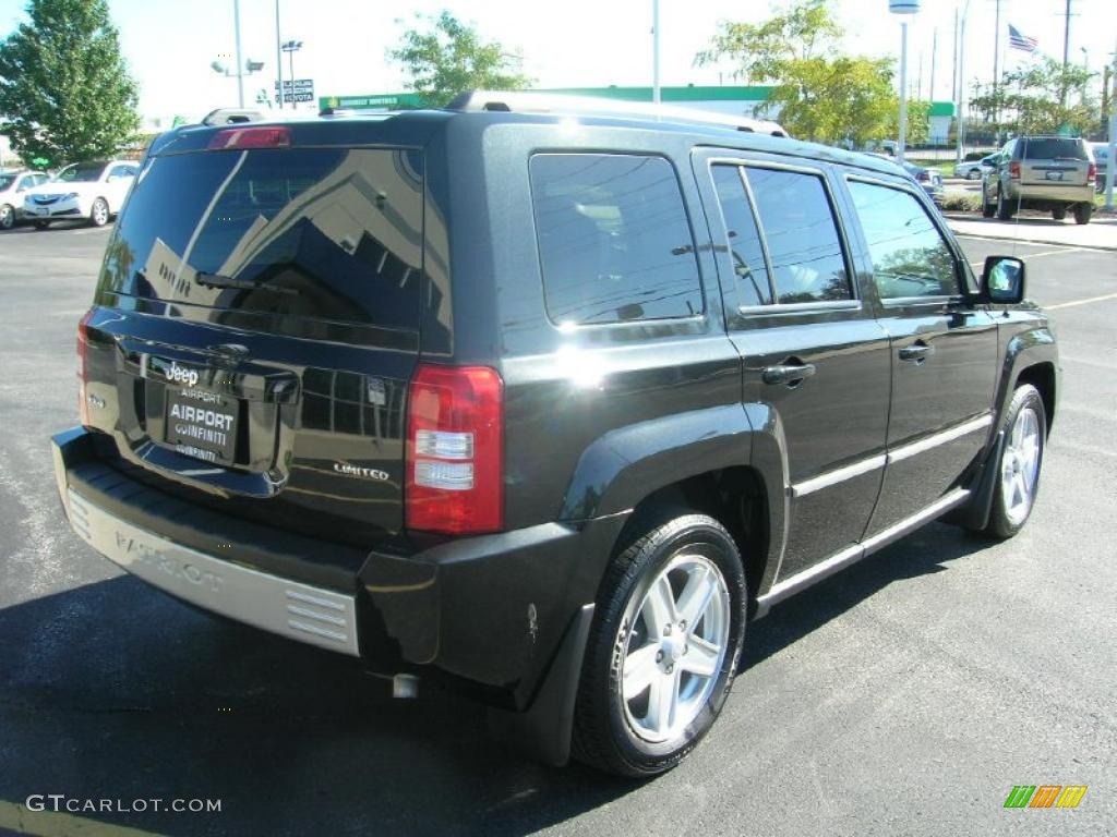 2010 Patriot Limited 4x4 - Brilliant Black Crystal Pearl / Dark Slate Gray photo #5