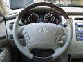 Beige 2011 Hyundai Azera Limited Steering Wheel