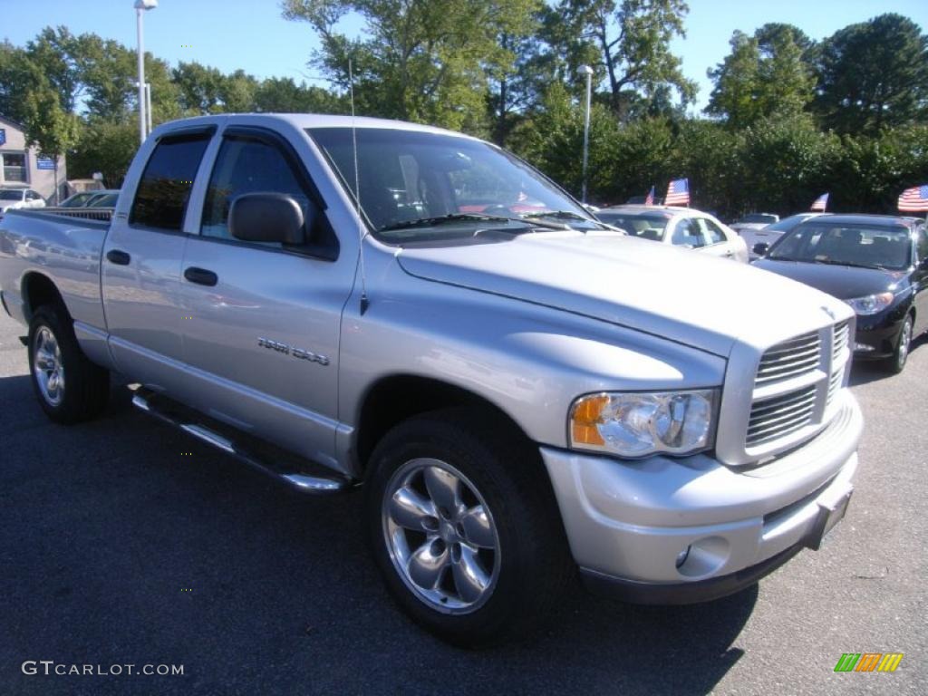 2002 Ram 1500 Sport Quad Cab 4x4 - Bright Silver Metallic / Dark Slate Gray photo #7