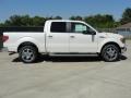 White Platinum Metallic Tri Coat - F150 Lariat SuperCrew Photo No. 2