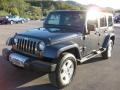 2008 Steel Blue Metallic Jeep Wrangler Unlimited Sahara 4x4  photo #2