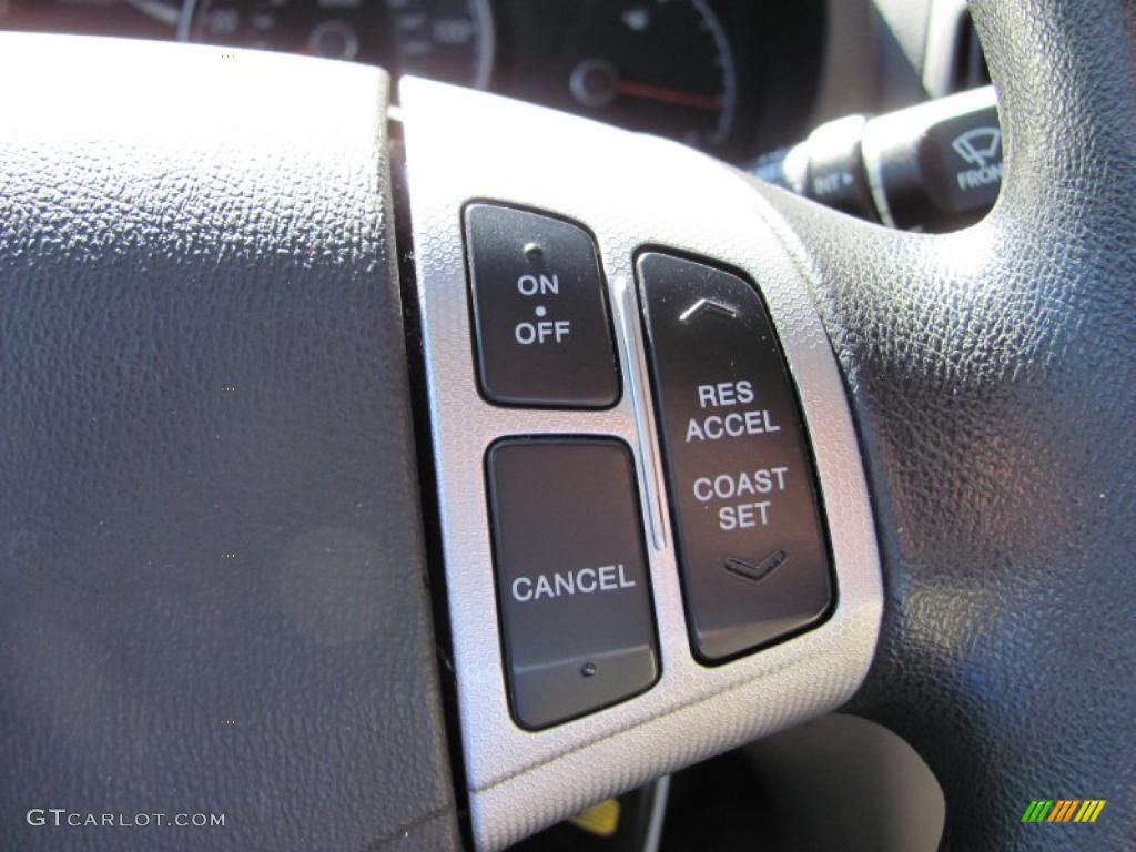 2009 Elantra GLS Sedan - Black Pearl / Beige photo #16