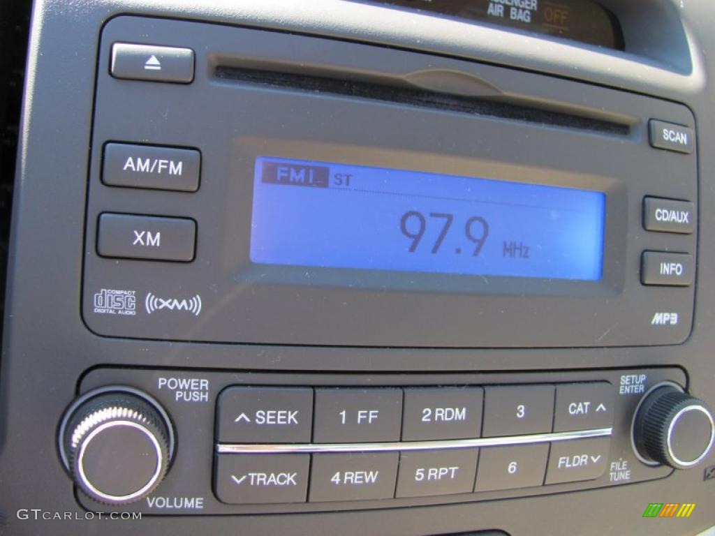 2009 Elantra GLS Sedan - Black Pearl / Beige photo #20