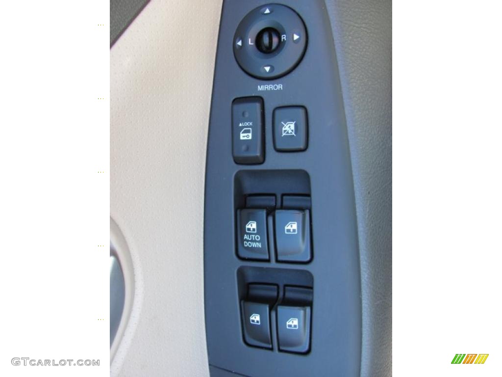 2009 Elantra GLS Sedan - Black Pearl / Beige photo #21