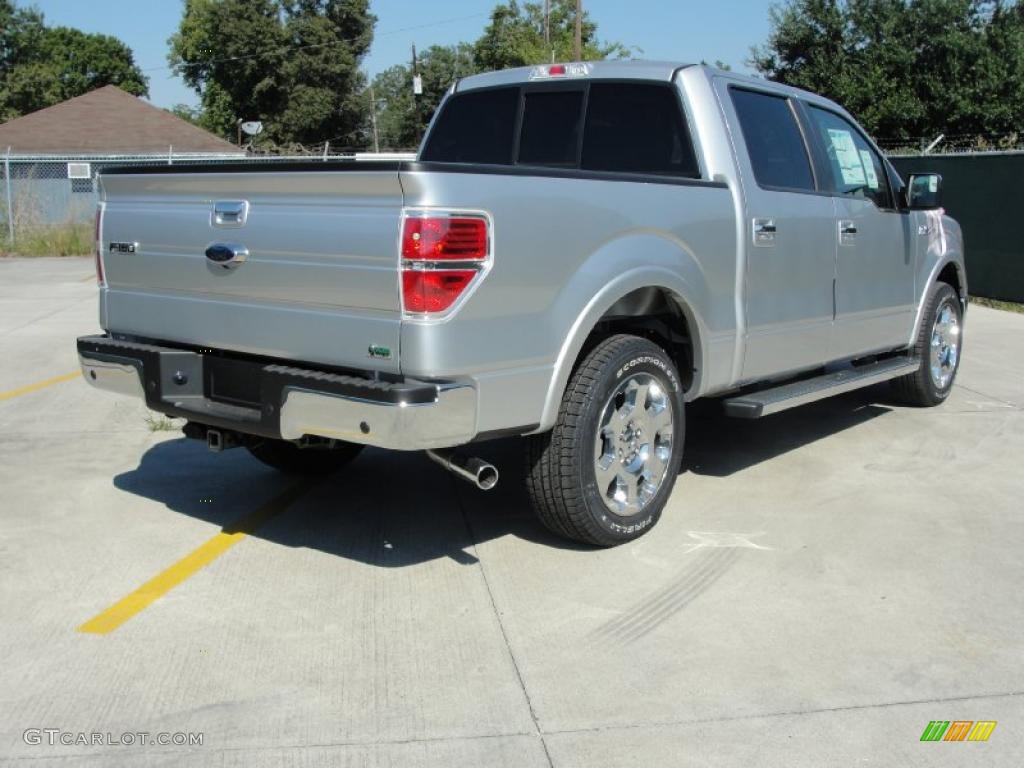 2010 F150 Lariat SuperCrew - Ingot Silver Metallic / Black photo #3