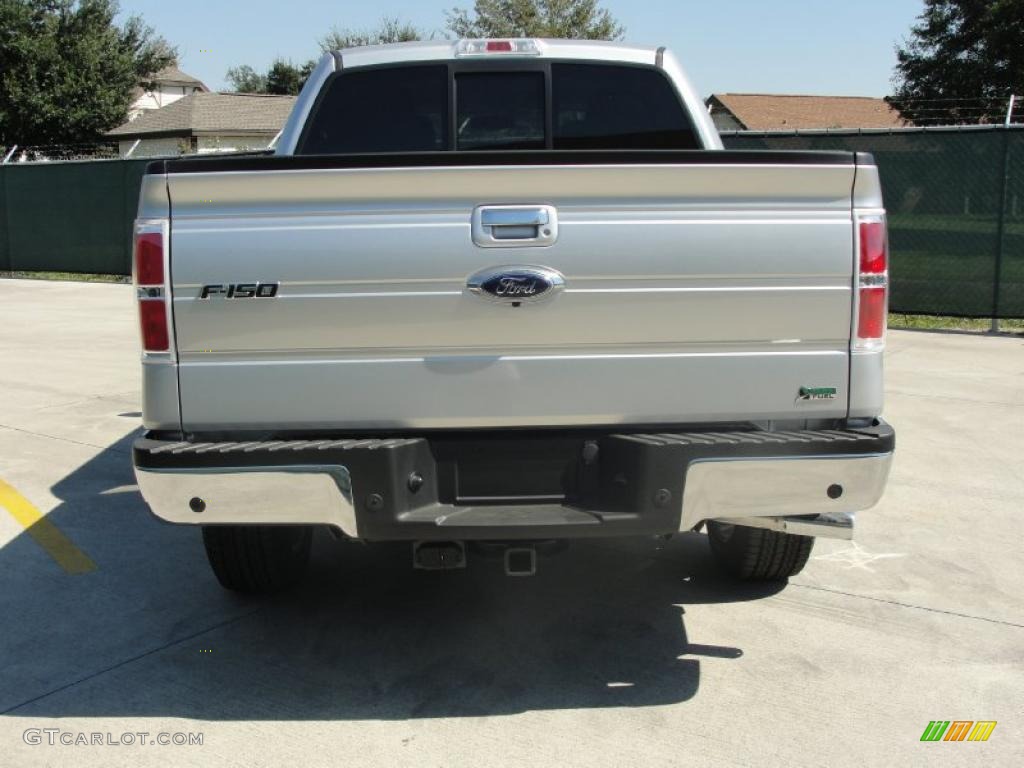 2010 F150 Lariat SuperCrew - Ingot Silver Metallic / Black photo #4