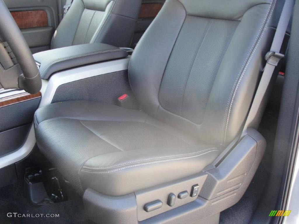 2010 F150 Lariat SuperCrew - Ingot Silver Metallic / Black photo #22