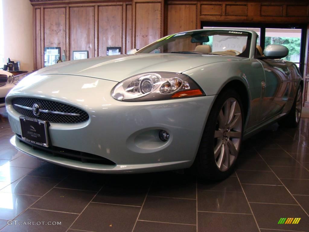 2007 XK XK8 Convertible - Seafrost Metallic / Caramel photo #2