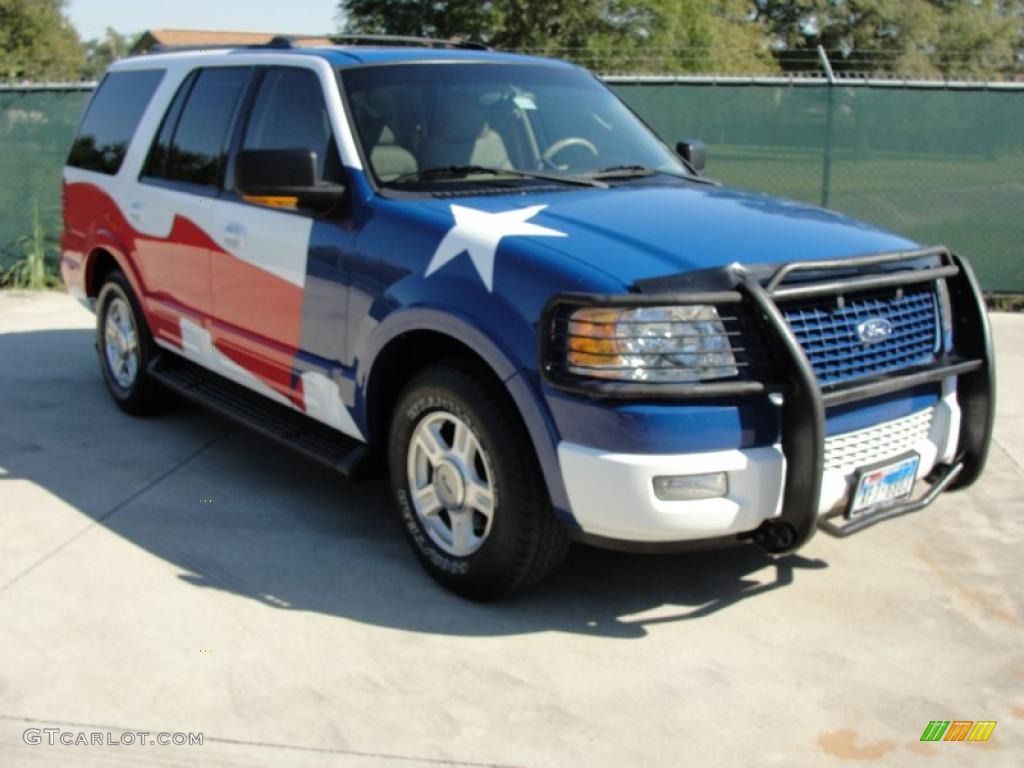 2003 Expedition Eddie Bauer 4x4 - Oxford White / Medium Parchment photo #1