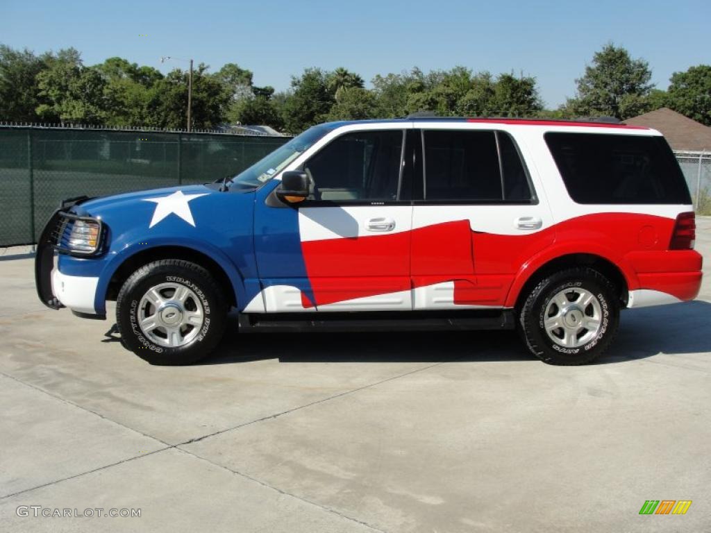 2003 Expedition Eddie Bauer 4x4 - Oxford White / Medium Parchment photo #6