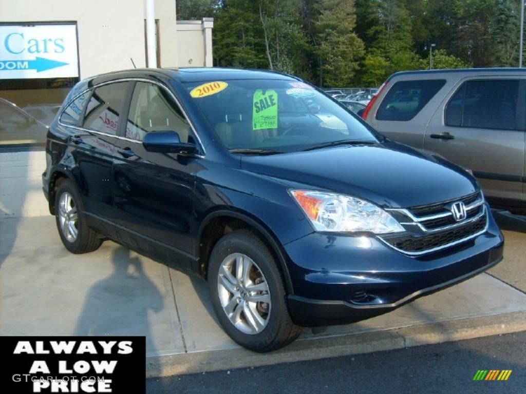 2010 CR-V EX-L AWD - Royal Blue Pearl / Gray photo #1