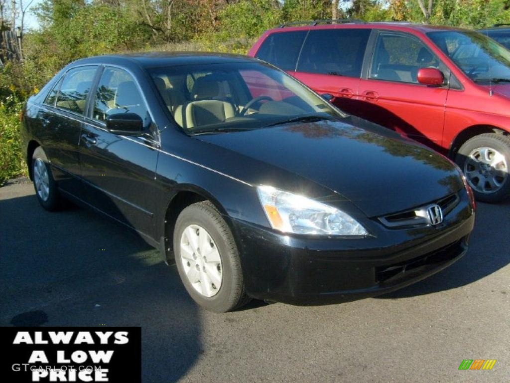 2003 Accord LX Sedan - Nighthawk Black Pearl / Ivory photo #1