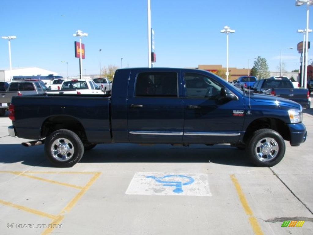 2008 Ram 3500 Laramie Mega Cab 4x4 - Patriot Blue Pearl / Medium Slate Gray photo #19