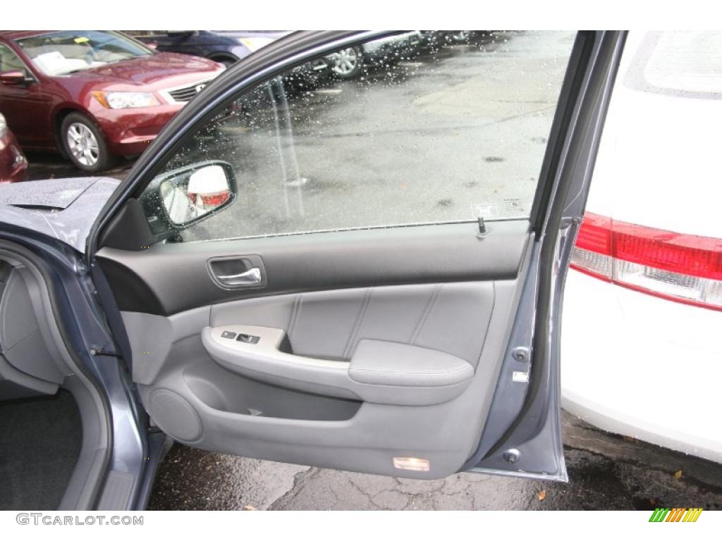 2007 Accord EX-L Sedan - Cool Blue Metallic / Gray photo #16