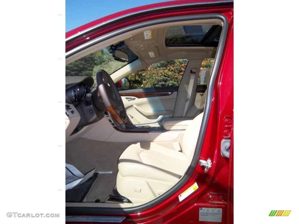2010 CTS 4 3.6 AWD Sedan - Crystal Red Tintcoat / Cashmere/Cocoa photo #28