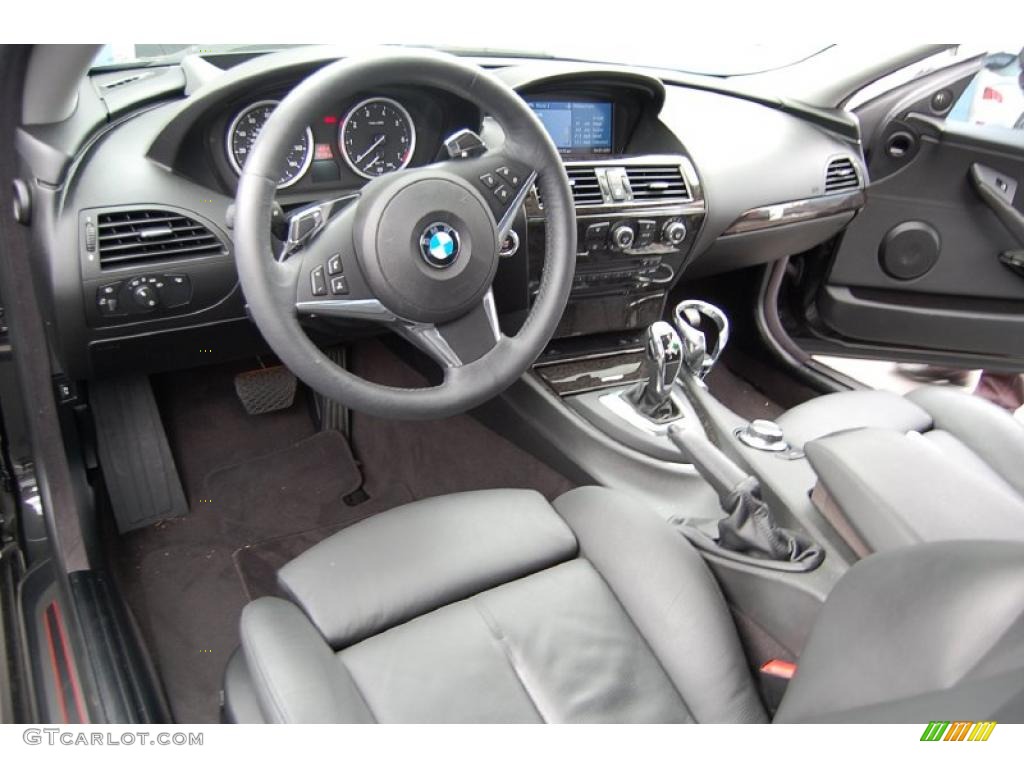 Black Interior 2008 BMW 6 Series 650i Coupe Photo #37791312