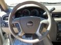 2010 GMC Yukon Cocoa/Light Cashmere Interior Steering Wheel Photo