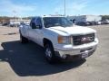 2011 Summit White GMC Sierra 3500HD SLT Crew Cab 4x4 Dually  photo #5