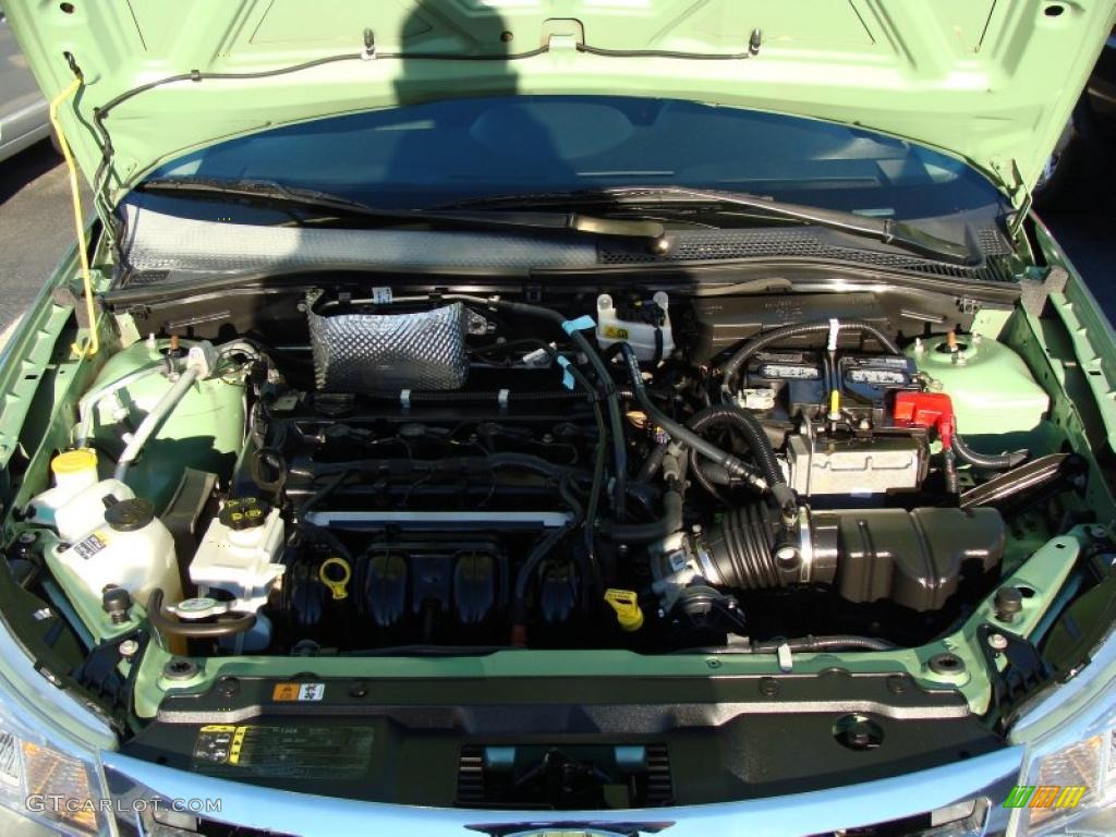 2008 Focus SE Sedan - Kiwi Green / Charcoal Black photo #19