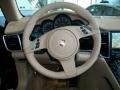 Luxor Beige 2011 Porsche Panamera 4 Steering Wheel