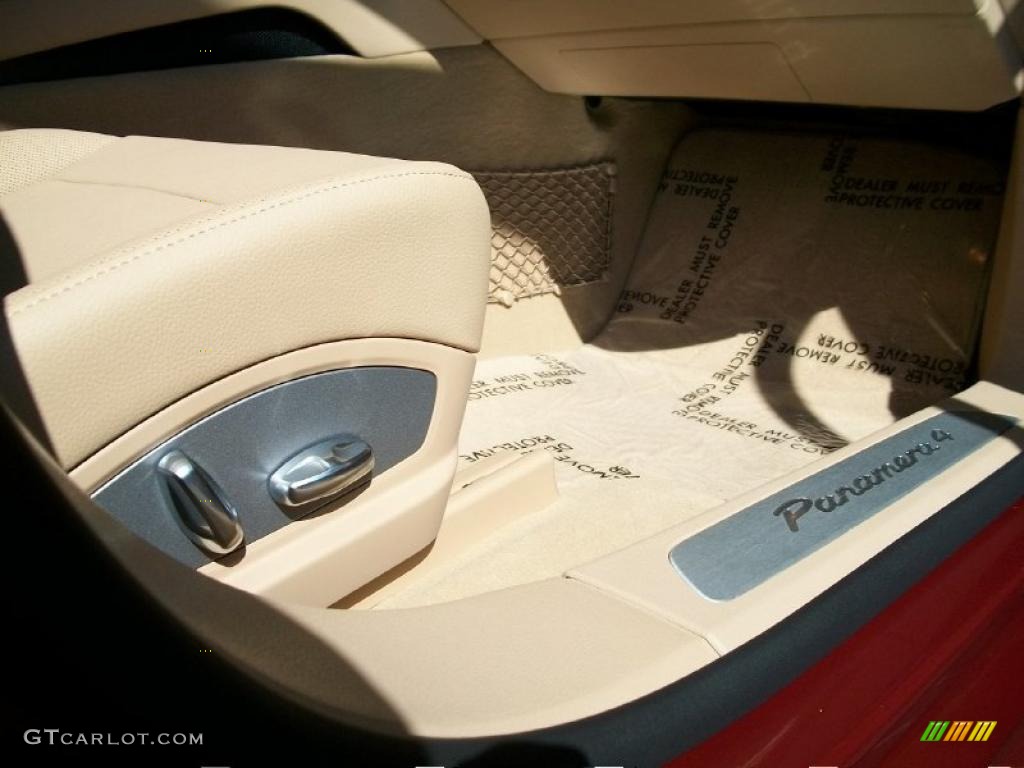 2011 Panamera 4 - Ruby Red Metallic / Luxor Beige photo #25