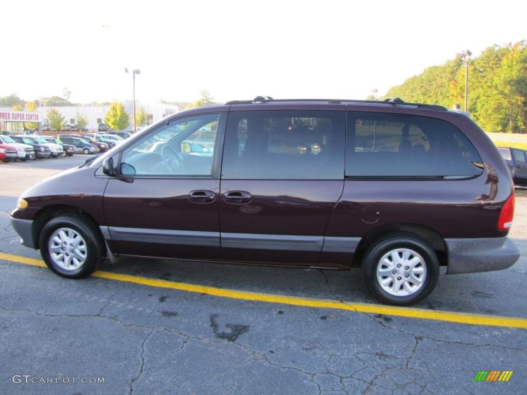 2000 Grand Caravan SE - Deep Cranberry Pearlcoat / Mist Gray photo #4