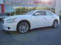 2011 Winter Frost White Nissan Maxima 3.5 SV Premium  photo #1