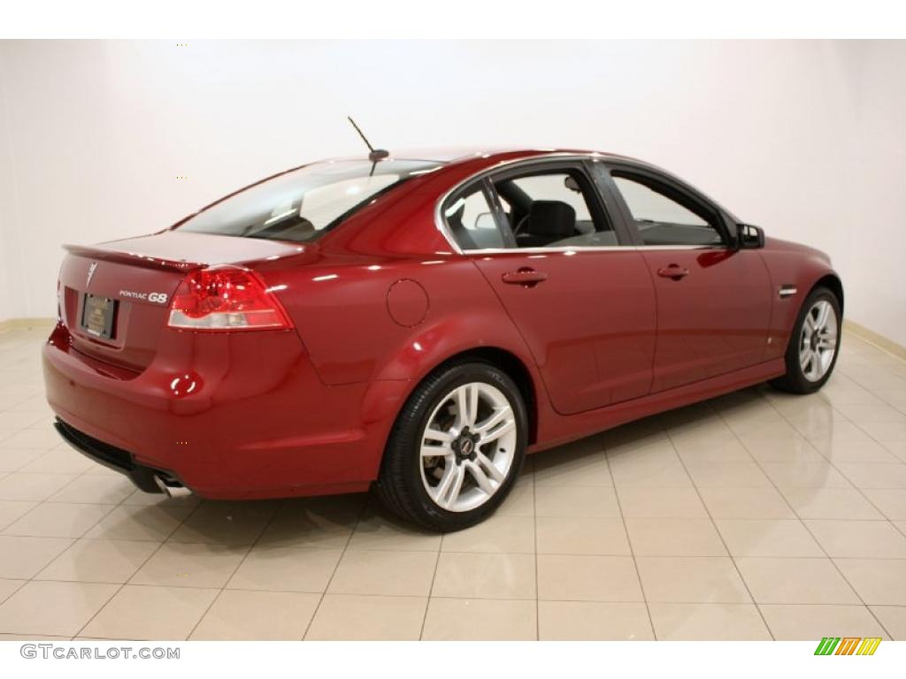 2009 G8 Sedan - Sport Red Metallic / Onyx photo #6