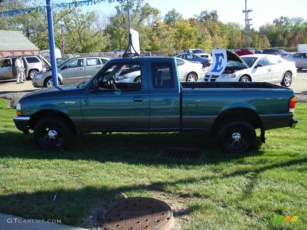 1998 Ranger XLT Extended Cab - Pacific Green Metallic / Medium Graphite photo #2