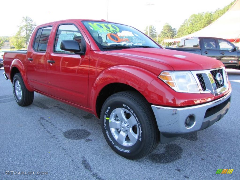 Red Alert 2011 Nissan Frontier SV Crew Cab Exterior Photo #37799468