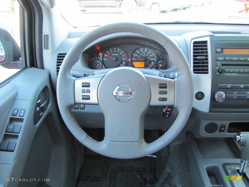 2011 Nissan Frontier SV Crew Cab Steel Steering Wheel Photo #37799528