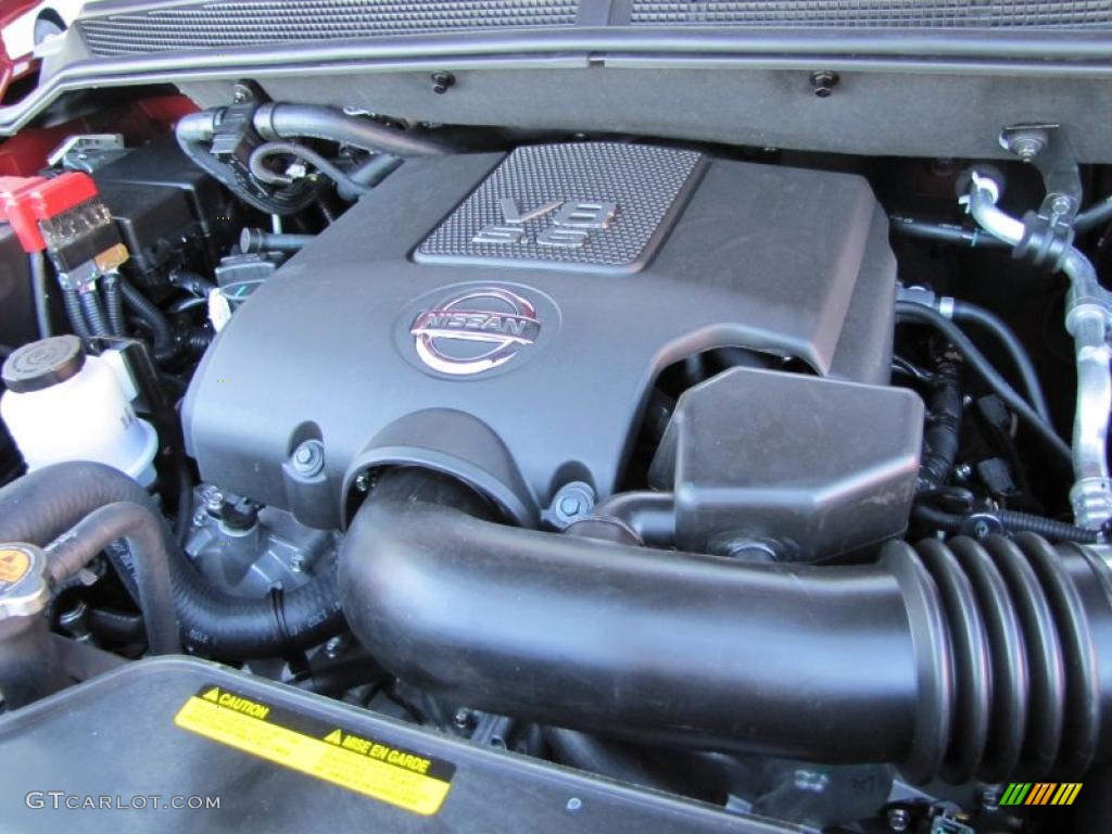 2011 Nissan Armada SV 5.6 Liter Flex-Fuel DOHC 32-Valve CVTCS V8 Engine Photo #37799928