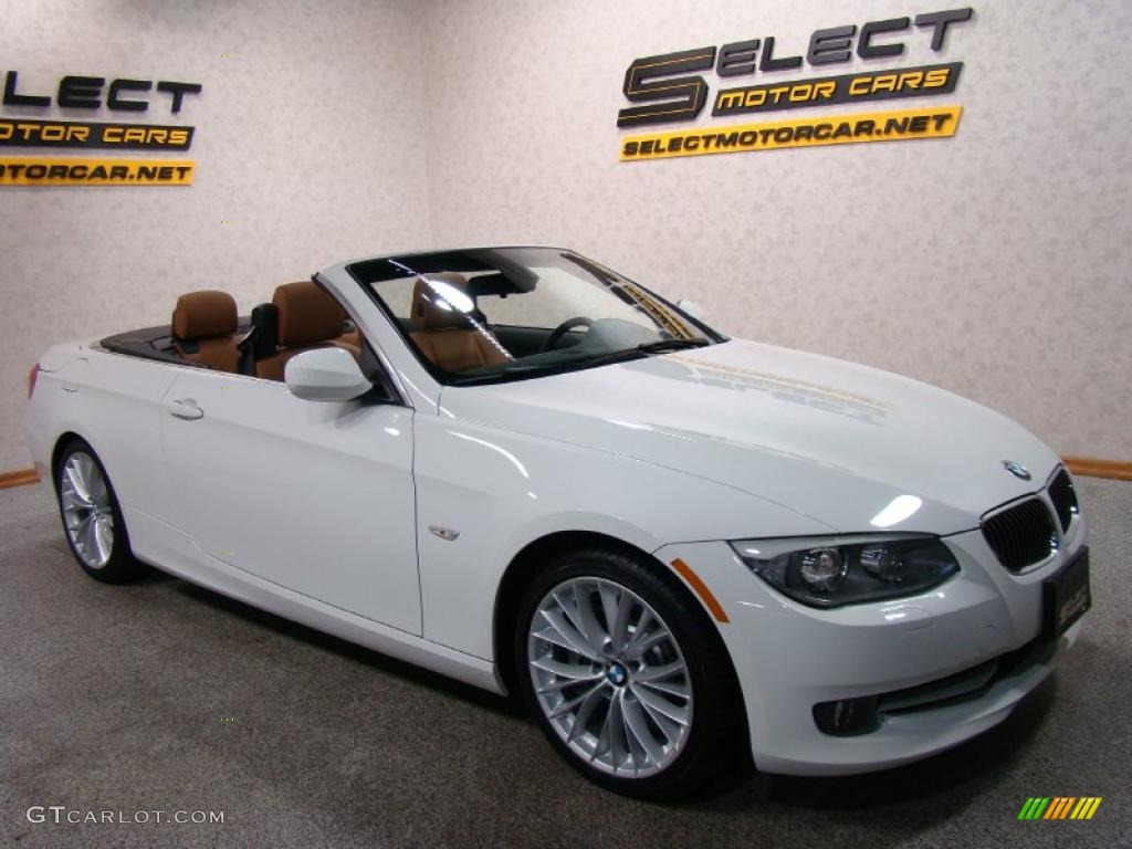 2011 3 Series 335i Convertible - Alpine White / Saddle Brown Dakota Leather photo #3