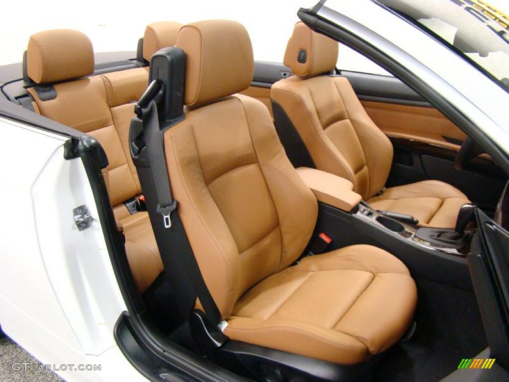 Saddle Brown Dakota Leather Interior 2011 BMW 3 Series 335i Convertible Photo #37800272