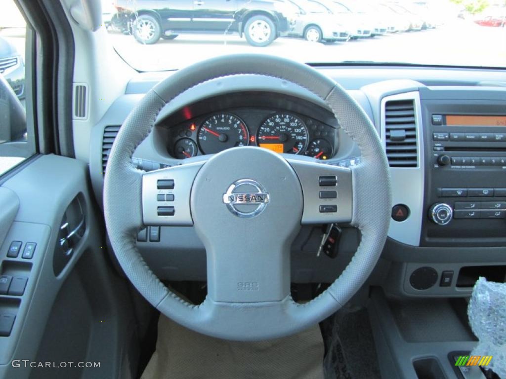 2011 Nissan Frontier SV Crew Cab Steel Steering Wheel Photo #37800392