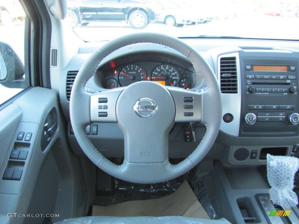 2011 Nissan Frontier SV Crew Cab Steel Steering Wheel Photo #37800580