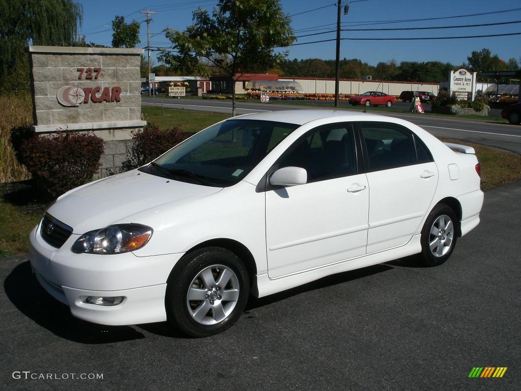 Super White Toyota Corolla