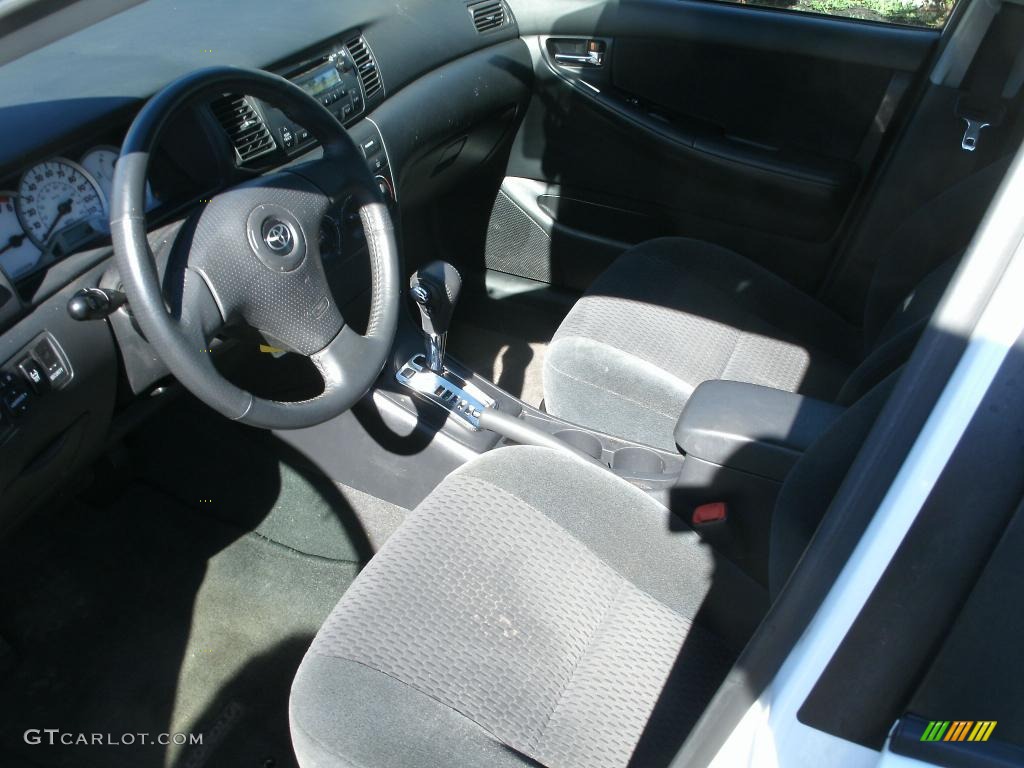 2008 Corolla S - Super White / Dark Charcoal photo #7