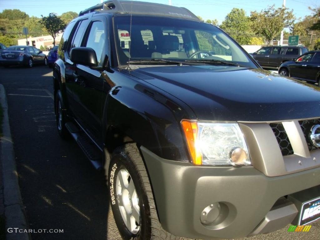 2008 Xterra S 4x4 - Super Black / Charcoal photo #5