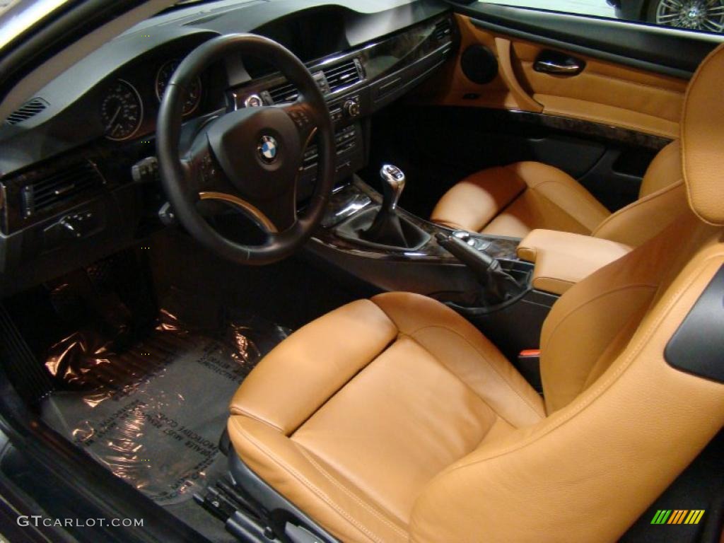 2008 3 Series 328xi Coupe - Sparkling Graphite Metallic / Saddle Brown/Black photo #8