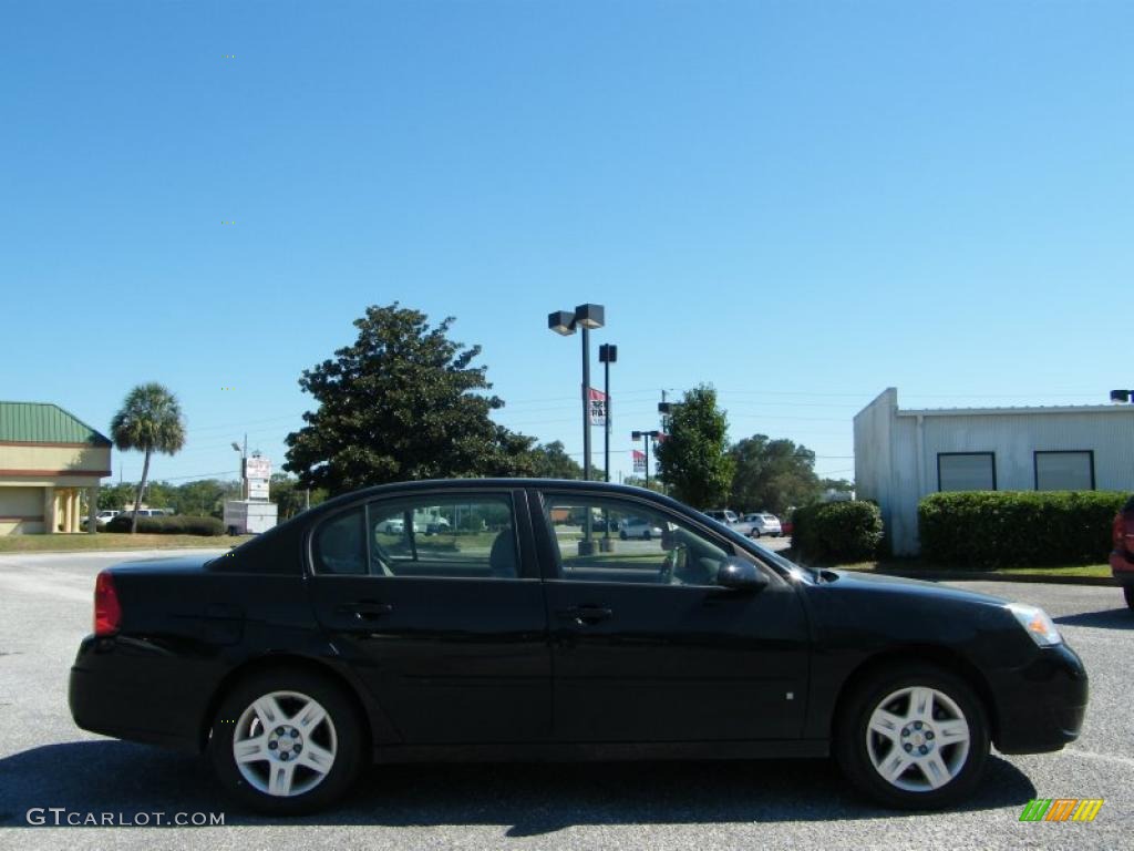 2007 Malibu LT Sedan - Black / Cashmere Beige photo #6