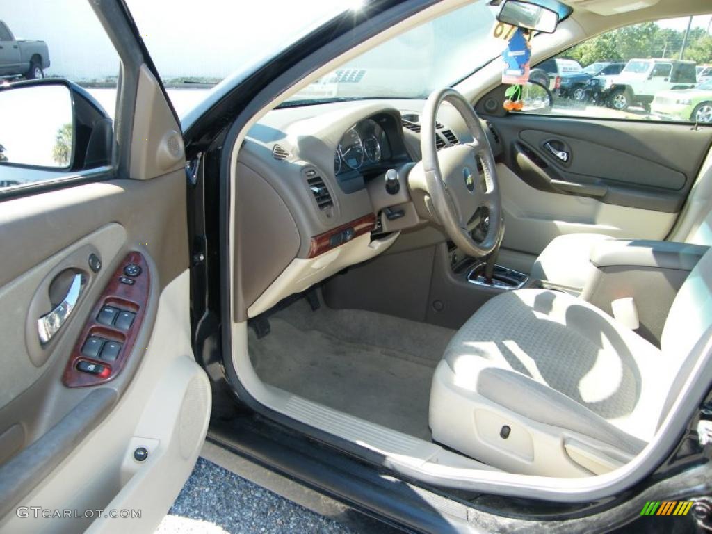 2007 Malibu LT Sedan - Black / Cashmere Beige photo #14