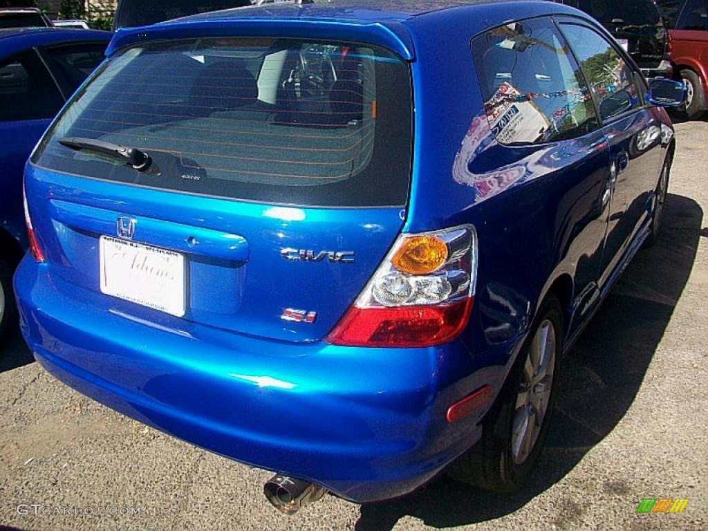 2004 Civic Si Coupe - Vivid Blue Pearl / Black photo #3