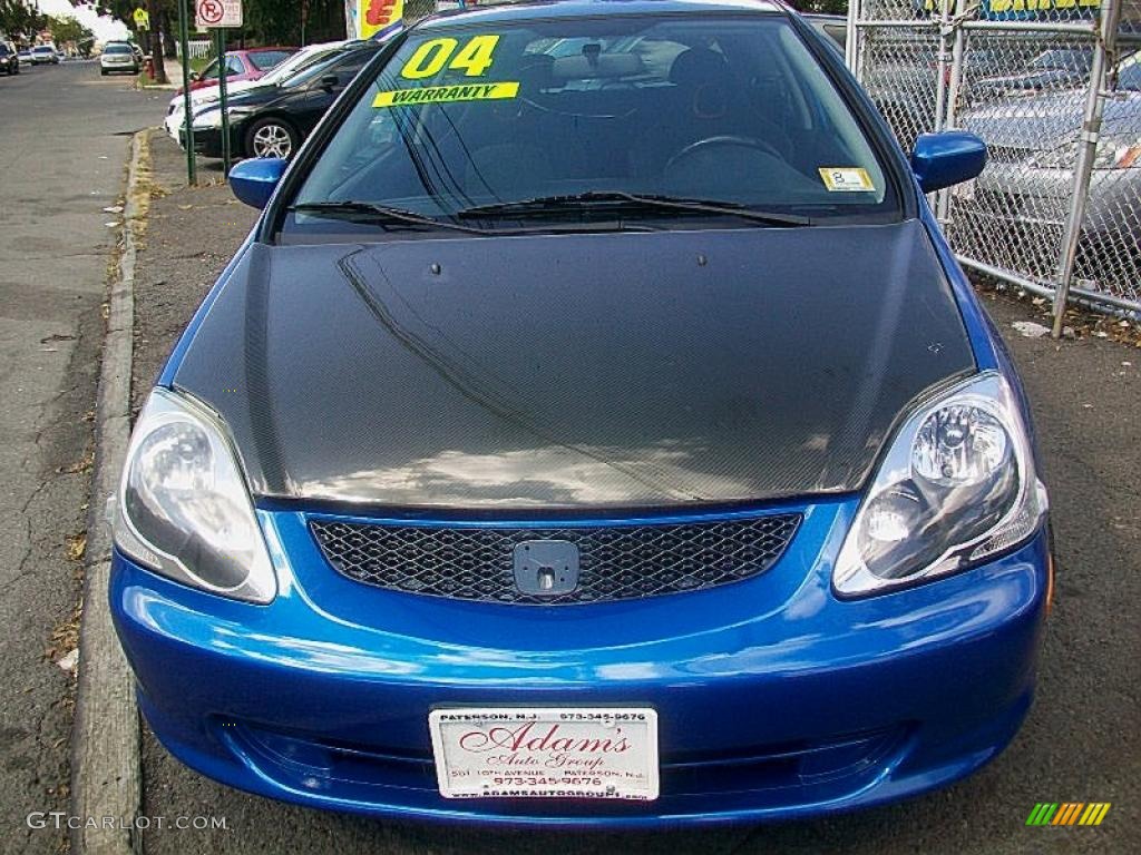2004 Civic Si Coupe - Vivid Blue Pearl / Black photo #5